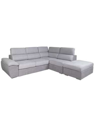 Divano angolare grigio modello 150 pouf contenitore destro 280x232 - Kallea