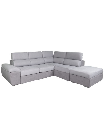 Divano angolare grigio modello 150 pouf contenitore destro 280x232 - Kallea