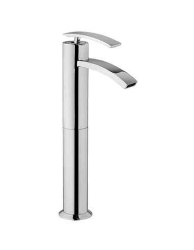 Rubinetto Miscelatore monoforo per lavabo alto serie Roy Jacuzzi con piletta click clack inclusa 0RY00493JA00 cromato - Kallea