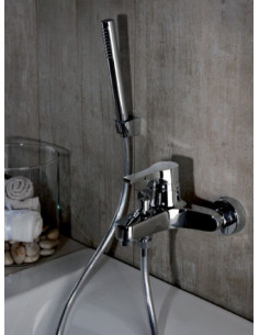 Rubinetto Miscelatore per vasca serie Light Jacuzzi con duplex 0LT00002JA02 cromato - Kallea 2