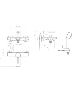 Miscelatore Jacuzzi per vasca esterno serie Fire con Duplex 0FR00002JA00 cromato - Kallea 2