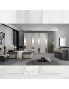 Camera da letto Lea pietra lavica e olmo brenta - Kallea