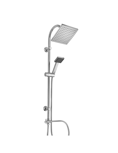 Colonna doccia Piralla serie Torino regolabile a fori esistenti con deviatore meccanico 0TO00846D16 - Kallea