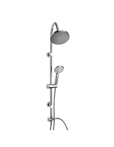 Colonna doccia Piralla serie Roma regolabile a fori esistenti con deviatore meccanico 0RM00846B16 - Kallea