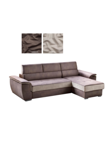 Divano letto Marylin penisola reversibile elephant grigio chiaro - Kallea