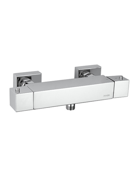 Set Rubinetti Piralla per lavabo e bidet con scarico automatico e doccia esterno serie Polo cromato - Kallea