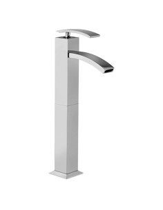 Set Rubinetti Jacuzzi per lavabo alto e bidet con pilette click clack incluse e doccia incasso serie Golden cromato - Kallea 2