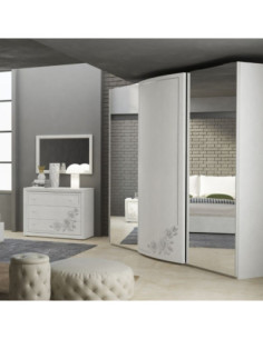 Camera da letto Azzurra completa bianca matrix - Kallea 2