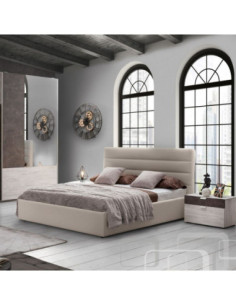 Camera da letto Urban olmo e cemento scuro - Kallea 2