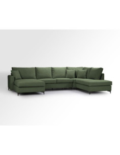 Divano angolare destro Park verde salvia - Kallea 2