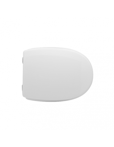 Copriwater Gravena serie Croma in legno e termoindurente Bianco con Cerniere Cromo - Kallea