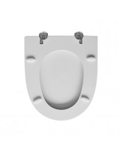 Copriwater per Pozzi Ginori serie Baia in legno e termoindurente Bianco con Cerniere Cromo - Kallea 2