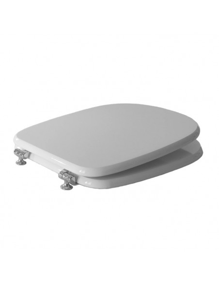 Copriwater per Ideal Standard serie Tesi Bianco con Cerniere Cromo - Kallea