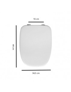 Copriwater per Pozzi Ginori serie Square colore champagne con Cerniere Cromo - Kallea 2