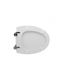 Copriwater per G.S.I. serie Clizia Bianco con Cerniere Cromo - Kallea 2