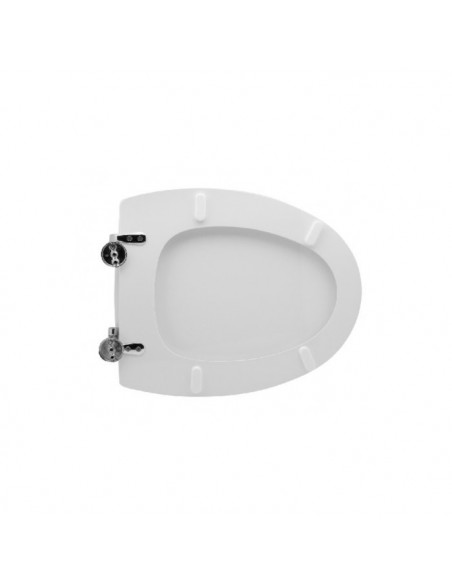 Copriwater per G.S.I. serie Clizia Bianco con Cerniere Cromo - Kallea
