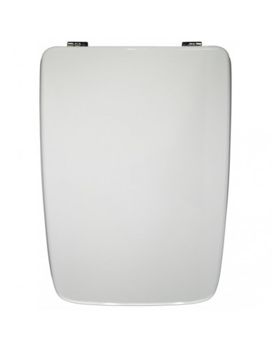 Copriwater Globo serie Gloria Bianco in legno ricoperto in termoinurente con Cerniere Cromo - Kallea