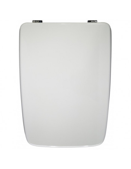 Copriwater Globo serie Gloria Bianco in legno ricoperto in termoinurente con Cerniere Cromo - Kallea