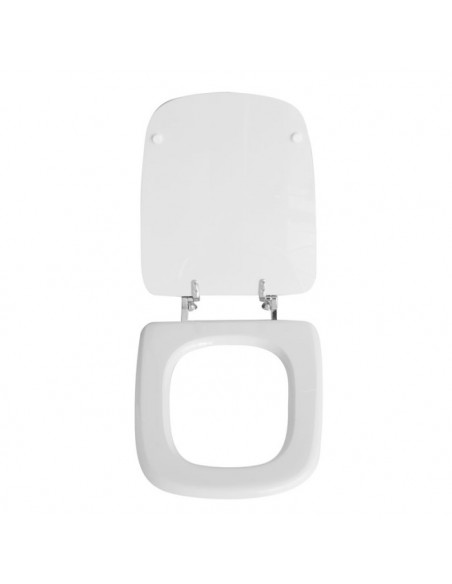 Copriwater per Hidra serie Angela in legno e termoindurente Bianco con Cerniere Cromo - Kallea