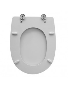 Copriwater per Astra serie Mia in legno e termoindurente Bianco con Cerniere Cromo - Kallea 2