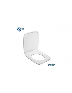 Copriwater Ideal Standard serie Cantica Bianco in duroplast con Cerniere Cromo cod: t6229901 - Kallea