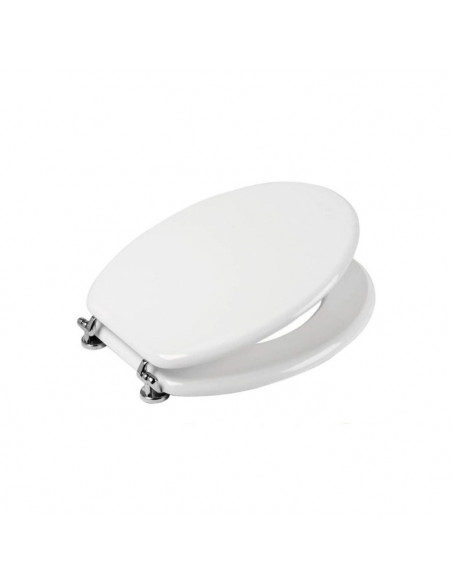 Copriwater Universale Azienda - serie in Descrizione Bianco con Cerniere Cromo - Kallea