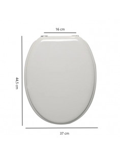 Copriwater Universale Azienda - serie in Descrizione Bianco con Cerniere Cromo - Kallea 2