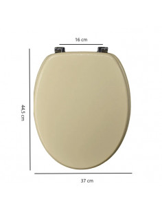 Copriwater Universale Azienda - serie in Descrizione Champagne con Cerniere Cromo - Kallea 2