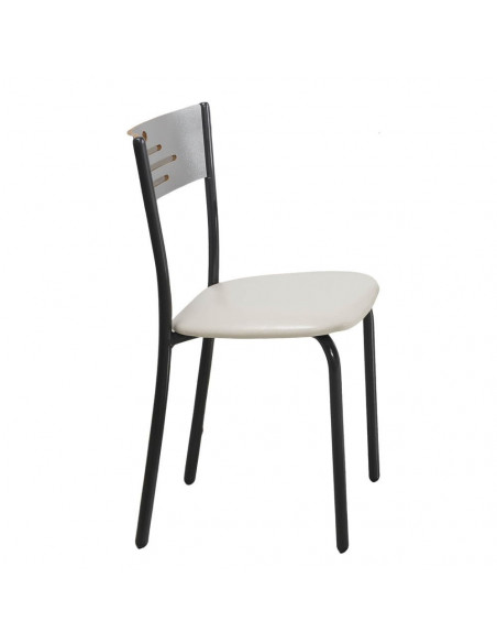 Sedia grigio cemento con struttura antracite Karya - Kallea