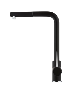 Rubinetto Miscelatore monoforo per lavello cucina Piralla serie Leone con canna alta orientabile e doccia monogetto estraibil... 2