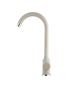 Rubinetto Miscelatore monoforo per lavello cucina Piralla serie Leone con canna alta orientabile 0LE20104A21 granito avena - ... 2