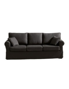 Divano Country 3 posti grigio soro 95 215 cm. - Kallea