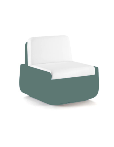 Poltrona Bold Armchair Plust con cuscino in polietilene interno esterno - Kallea