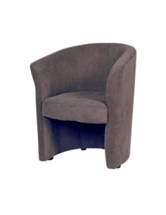 Poltrona Belize vellutino tortora - Kallea 2