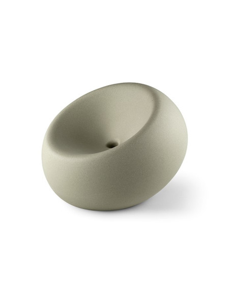 Set completo Plust con poltrona serie Boom e tavolino serie T-Ball con coperchio bianco interno esterno in polietilene - Ment...