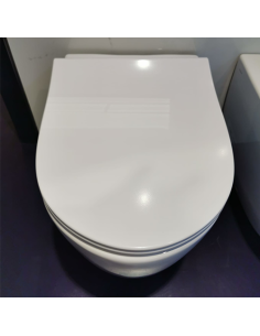 Set sanitari bagno Vitra serie Sento vaso bidet e coprisedile slim duroplast bianco lucido *Prodotto in esposizione - Kallea 2