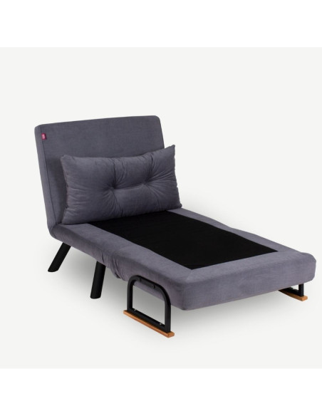 Poltrona letto pieghevole Sando grigio - Kallea