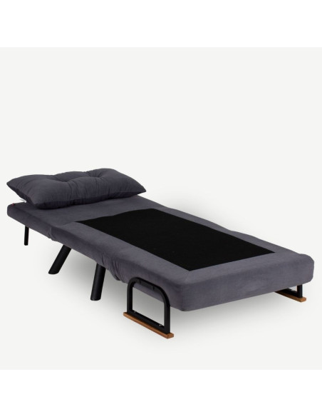 Poltrona letto pieghevole Sando grigio - Kallea