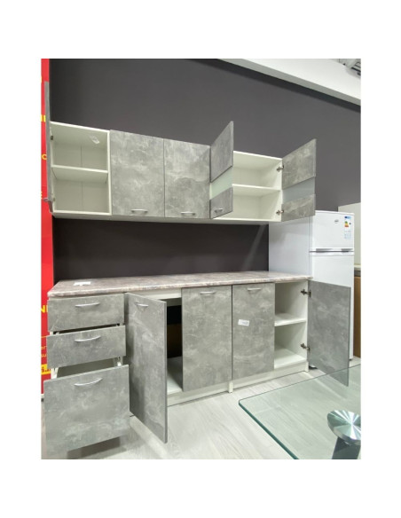 Cucina Shatsk 200 cm cemento - Kallea