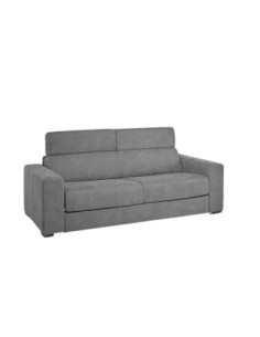 Divano letto Crien 3 posti con poggiatesta reclinabili colore Penelope 22 grigio - Kallea 2