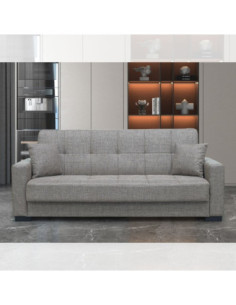 Divano Malpensa 3 posti letto contenitore tortora - Kallea 2