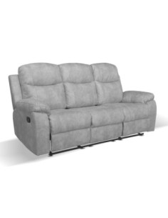 Divano Chicago 3 posti reclinabile silver grey Ranger 10 - Kallea 2