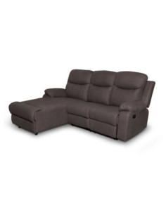 Divano con penisola sinistra Chicago ranger 01 con recliner 222x166x100 - Kallea 2