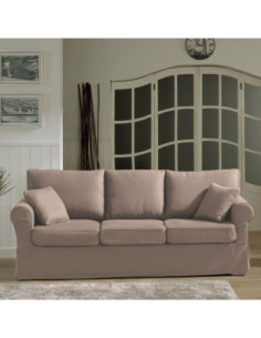 Divano Country 3 posti sabbia soro 23 215 cm. - Kallea 2