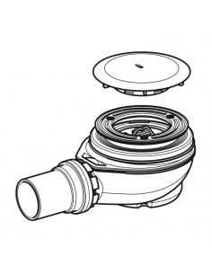 Piletta di scarico Geberit Ø 90 scarico in pe 150.552.21.1 - Kallea 2