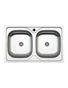 Lavello 79x50 Classic 170 incasso doppia vasca - Kallea