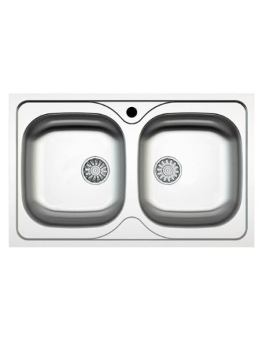 Lavello 86x50 2 vasche SA322 - Kallea