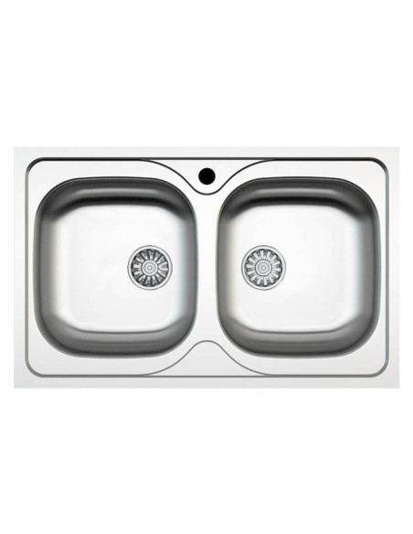 Lavello 86x50 2 vasche SA322 - Kallea