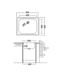 Lavello Classic 50x40 N20535 - Kallea 2