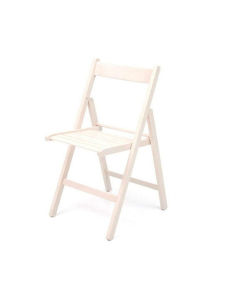 Sedia pieghevole Penelope in legno bianco - Kallea